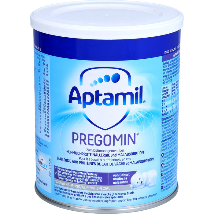 Aptamil Pregomin extensiv hydrolisierte Spezialnahrung bei Kuhmilchproteinallergie, 400 g Pulver