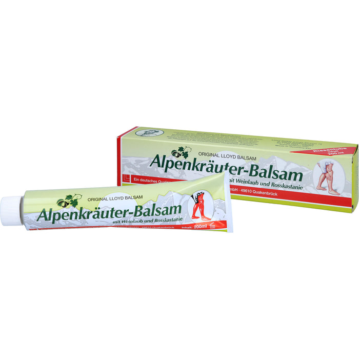 LLOYD Alpenkräuter Balsam mit Weinlaub und Rosskastanie, 200 ml Baume