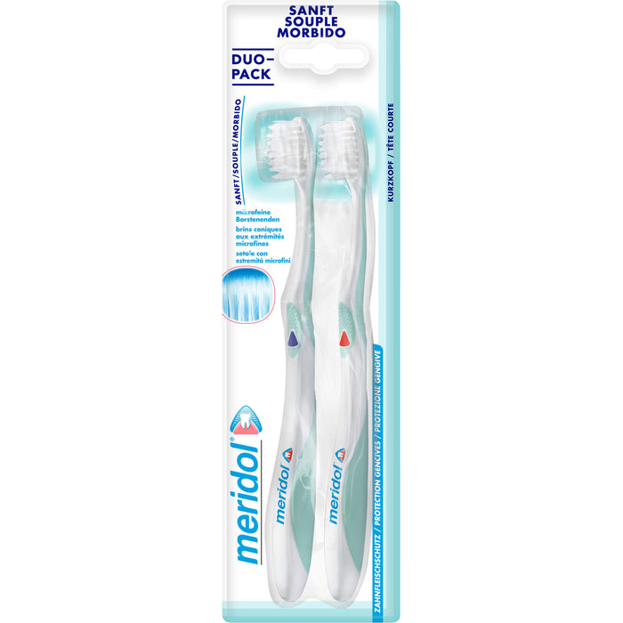 Meridol Zahnbürste Sanft Doppelpack, 2 pc Brosse à dents