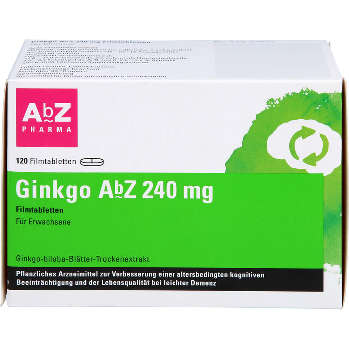Ginkgo AbZ 240 mg Filmtabletten, 120 St FTA