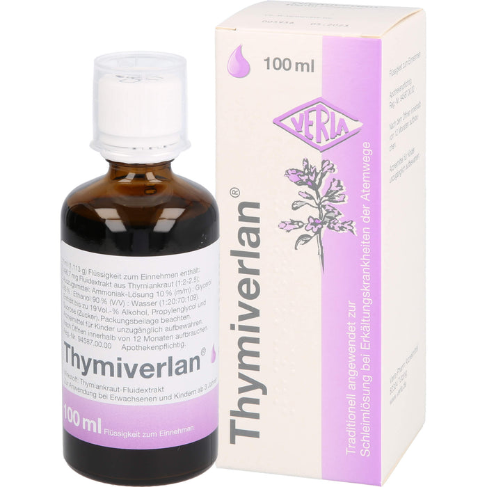 Thymiverlan , Flüssigkeit zum Einnehmen, 100 ml Lösung