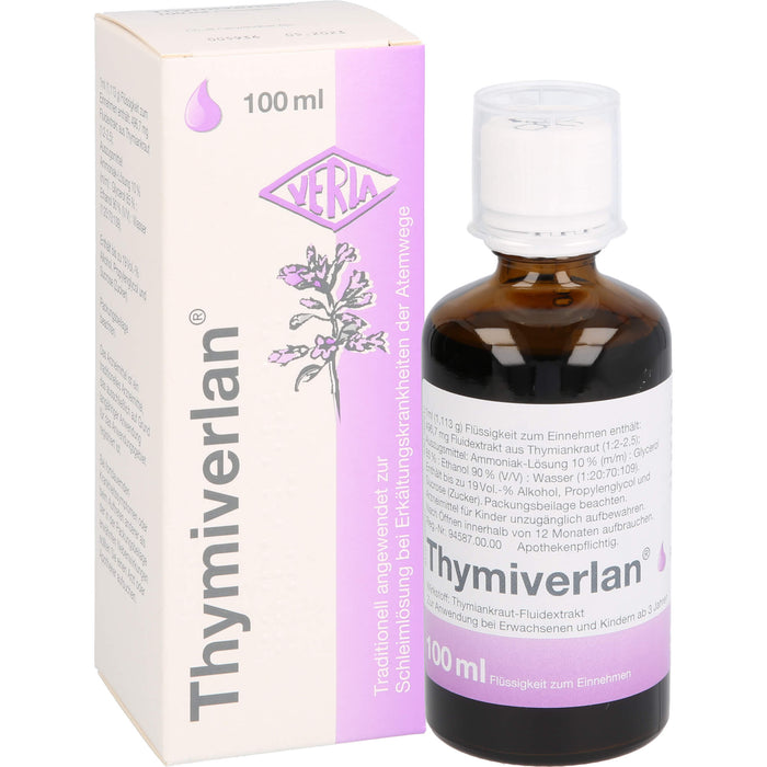 Thymiverlan , Flüssigkeit zum Einnehmen, 100 ml Lösung