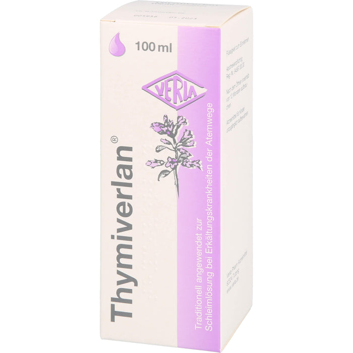 Thymiverlan , Flüssigkeit zum Einnehmen, 100 ml Solution
