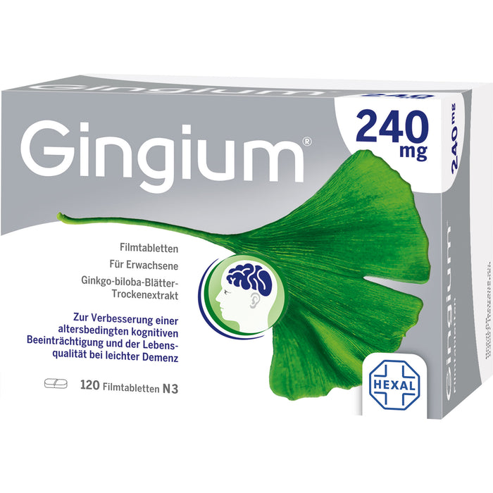 Gingium 240 mg Filmtabletten, 120 St. Tabletten