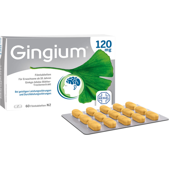 Gingium 120 mg Filmtabletten, 60 pcs. Tablets