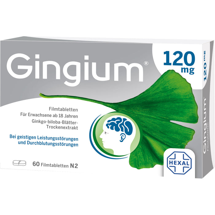Gingium 120 mg Filmtabletten, 60 pcs. Tablets
