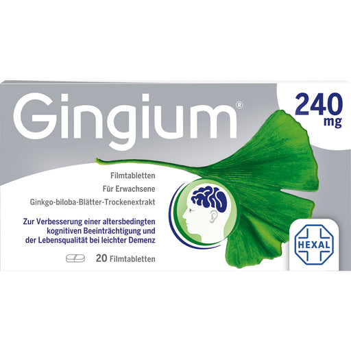 Gingium 240 mg Filmtabletten, 20 St. Tabletten