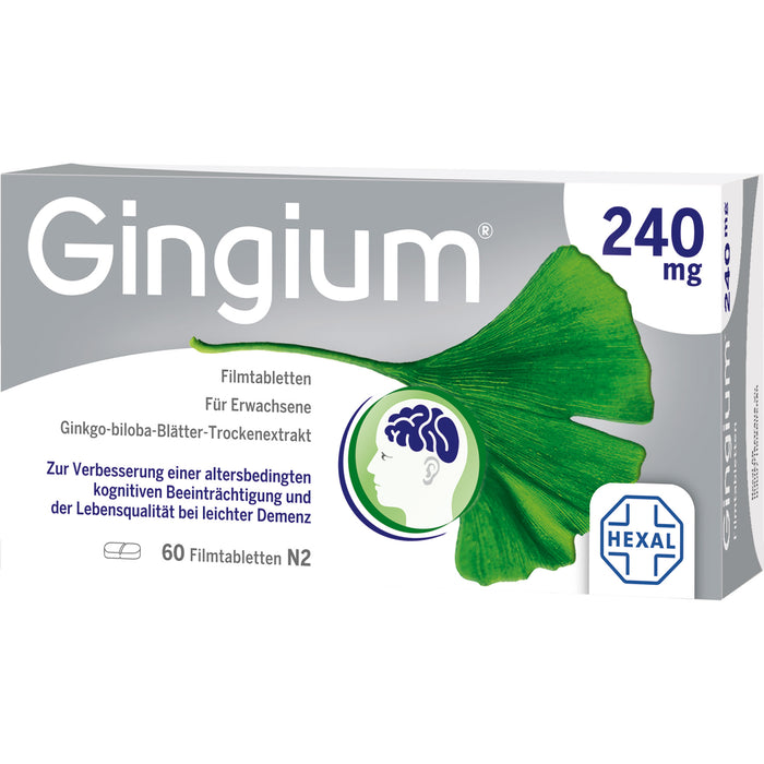 Gingium 240 mg Filmtabletten, 60 pcs. Tablets