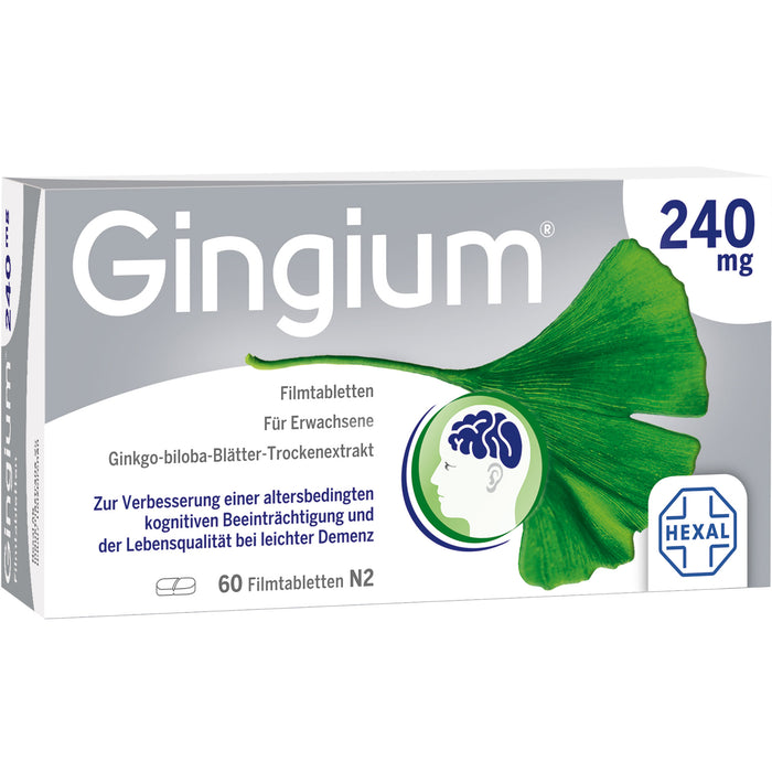 Gingium 240 mg Filmtabletten, 60 pcs. Tablets