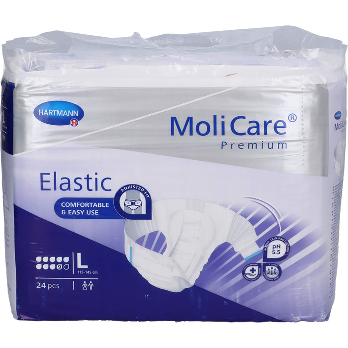 MoliCare Premium Elastic 9 Tropfen Gr. L Inkontinenzeinlagen, 24 St. Windelhosen