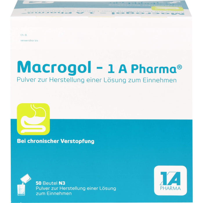 Macrogol - 1 A Pharma , Pulver zur Herstellung einer Lösung zum Einnehmen, 50 St. Beutel
