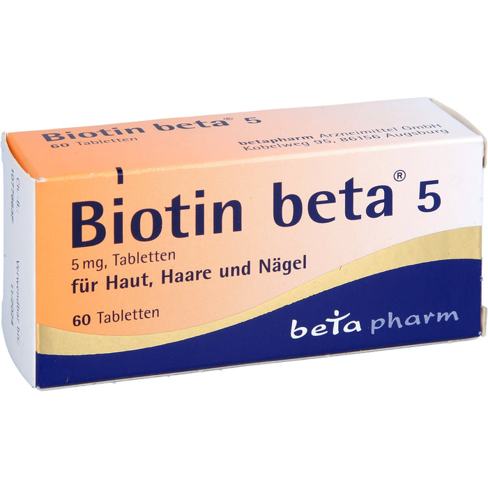Biotin beta 5, 5 mg Tabletten, 60 pc Tablettes