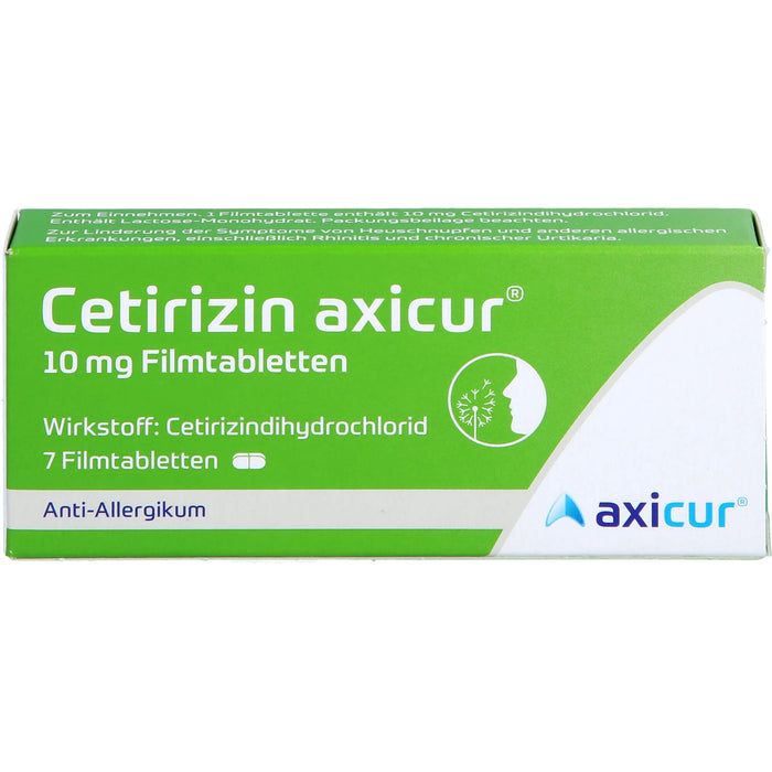 Cetirizin axicur® 10 mg Filmtabletten, 7 St FTA