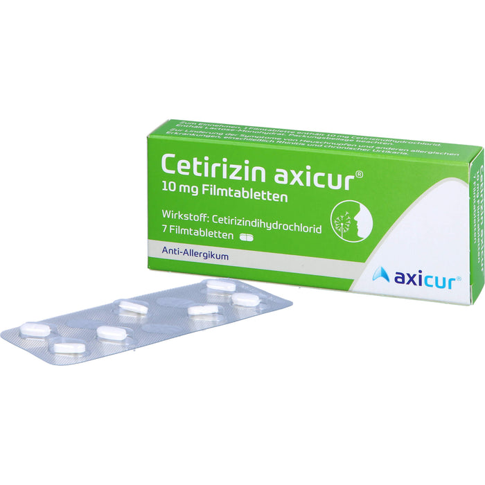 Cetirizin axicur® 10 mg Filmtabletten, 7 St FTA
