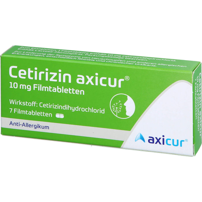 Cetirizin axicur® 10 mg Filmtabletten, 7 St FTA
