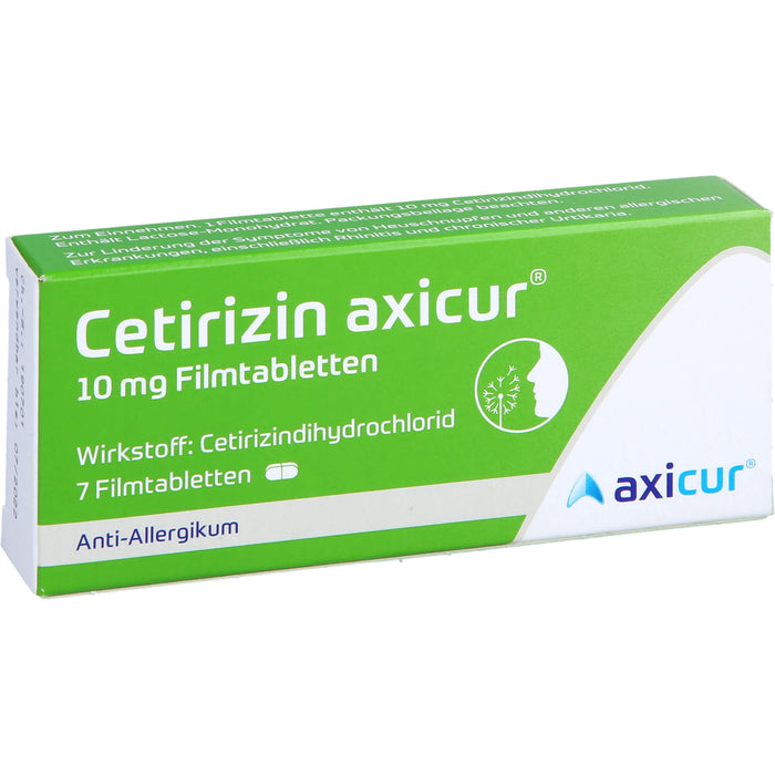 Cetirizin axicur® 10 mg Filmtabletten, 7 St FTA