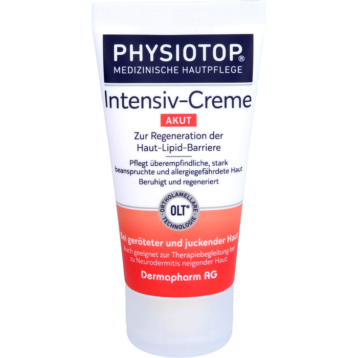 PHYSIOTOP Akut Intensiv-Creme zur Regeneration der Haut-Lipid-Barriere, 50 ml Creme