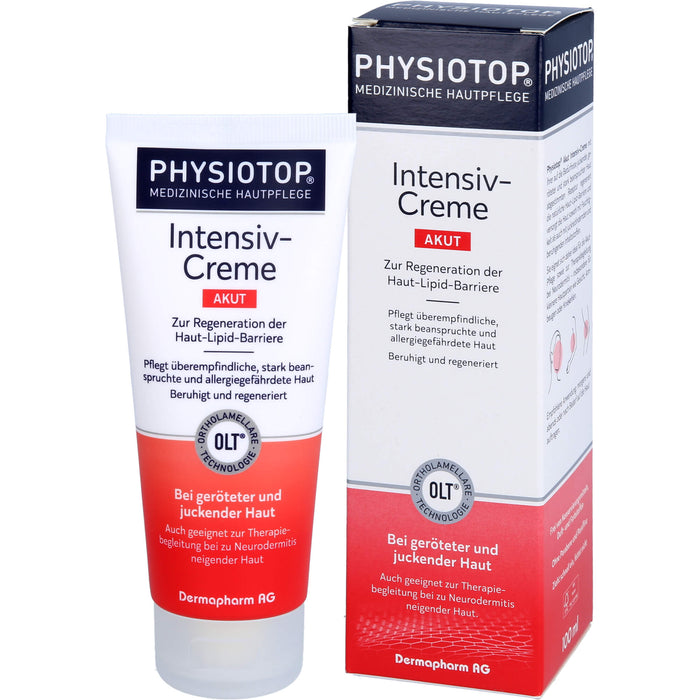 Physiotop Akut Intensiv-Creme zur Regeneration der Haut-Lipid-Barriere, 100 ml Cream
