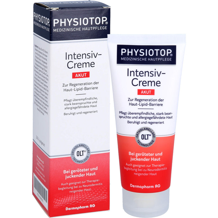 Physiotop Akut Intensiv-Creme zur Regeneration der Haut-Lipid-Barriere, 100 ml Cream