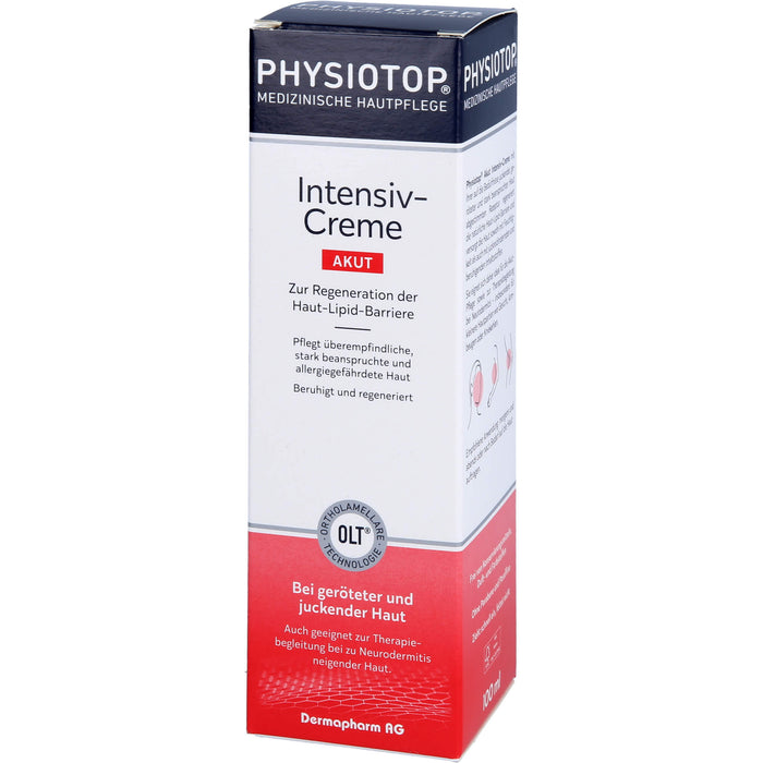 Physiotop Akut Intensiv-Creme zur Regeneration der Haut-Lipid-Barriere, 100 ml Cream