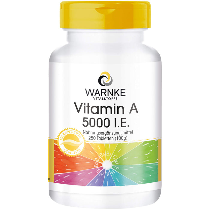 Warnke Vitamin A 5000 I.E. Tabletten, 250 St. Tabletten