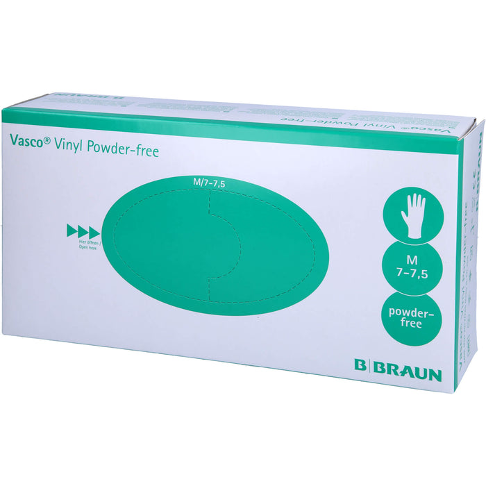 Vasco Vinyl powder-free Gr. M Vinyl Untersuchungshandschuhe unsteril, 100 pc Gants