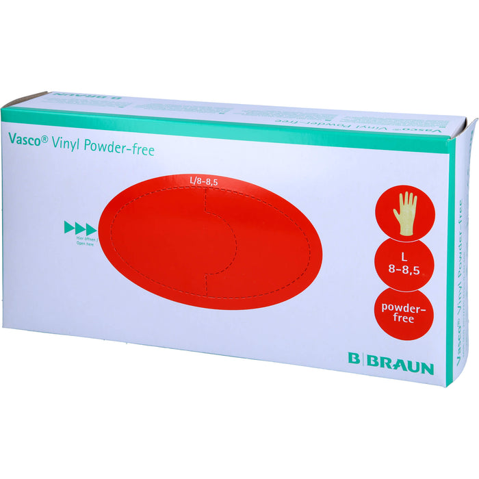 Vasco Vinyl powder-free L Vinyl Handschuhe Gr. L unsteril, 100 pc Gants