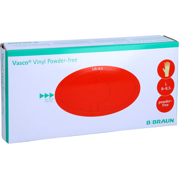 Vasco Vinyl powder-free L Vinyl Handschuhe Gr. L unsteril, 100 pc Gants