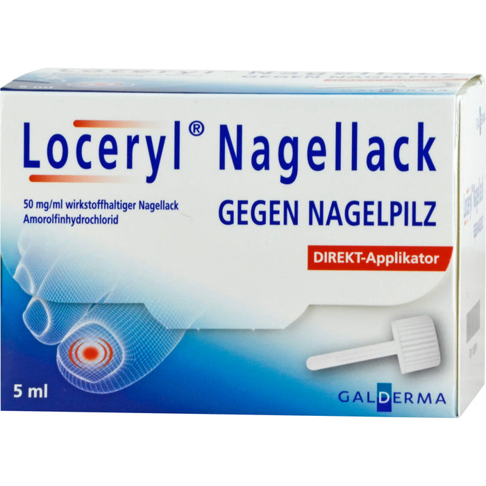 Loceryl Emra Nagellack gegen Nagelpilz Direkt-Applikator, 5 ml Vernis à ongles contenant une substance active