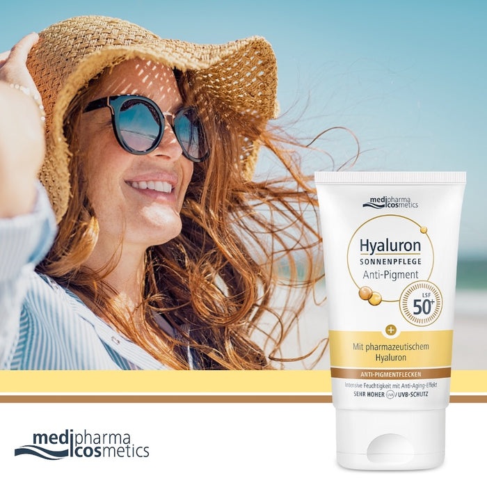 Medipharma Cosmetics Hyaluron Sonnenpflege Anti-Pigment LSF 50+, 50 ml Crème