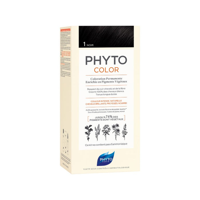 PHYTOCOLOR 1 Schwarz ohne Ammoniak, 1 St 