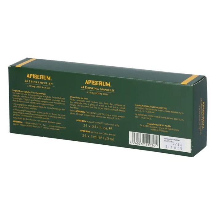 APISERUM Trinkampullen mit Gelee Royale, 24 pc Ampoules