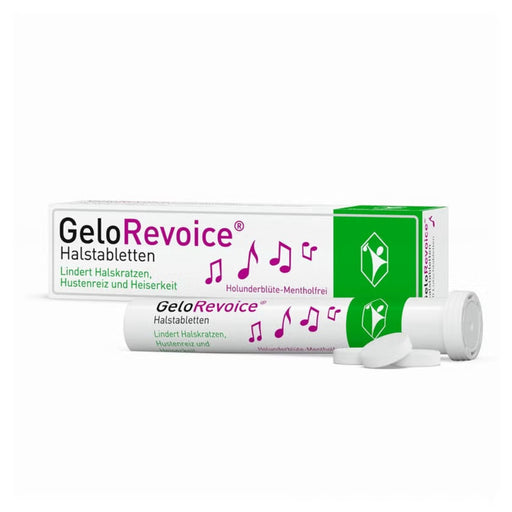 GeloRevoice Halstabletten Holunderblüte-Mentholfrei, 20 St. Tabletten