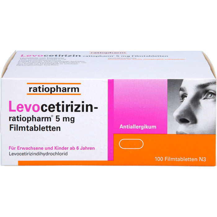 Levocetirizin-ratiopharm® 5 mg Filmtabletten, 100 St FTA