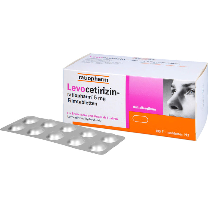 Levocetirizin-ratiopharm® 5 mg Filmtabletten, 100 St FTA