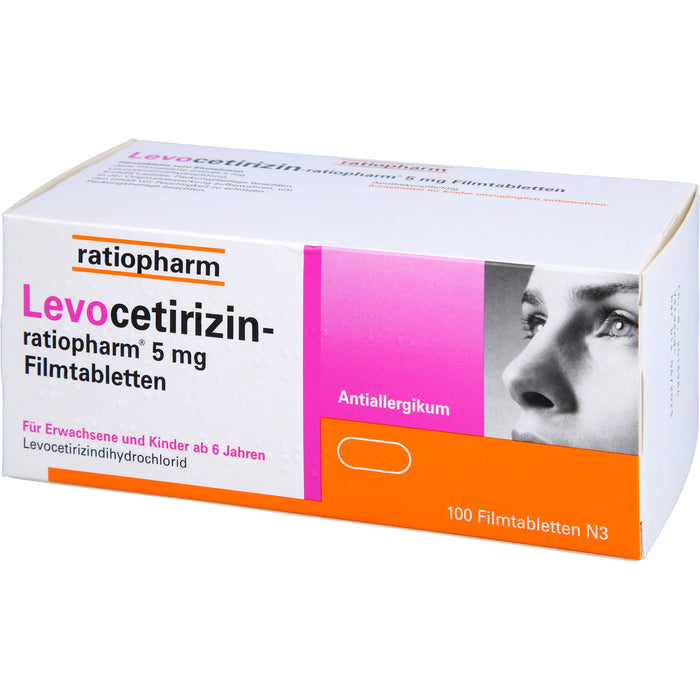 Levocetirizin-ratiopharm® 5 mg Filmtabletten, 100 St FTA