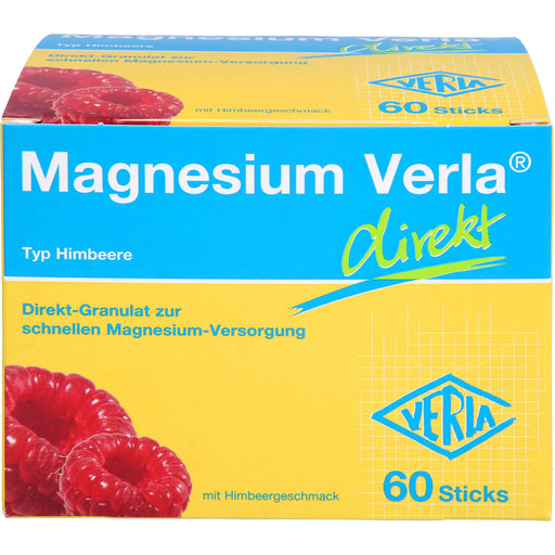 Magnesium Verla  direkt Himbeere, Direkt-Granulat, 60 St. Beutel