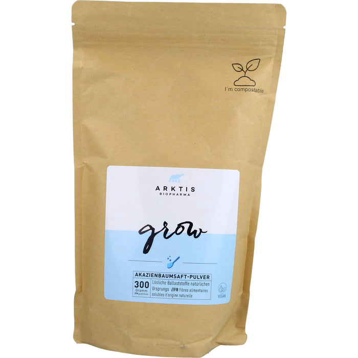 Arktis Grow Akazienfaser-Pulver Nachfüllpack, 300 g Pulver