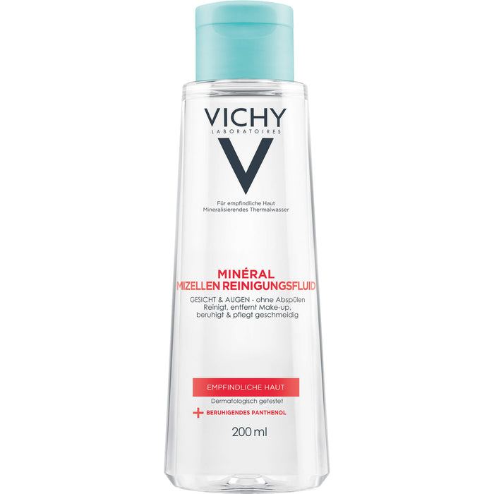 VICHY Pureté Thermale Mizellen Reinigungsfluid für sensible Haut, 200 ml Solution