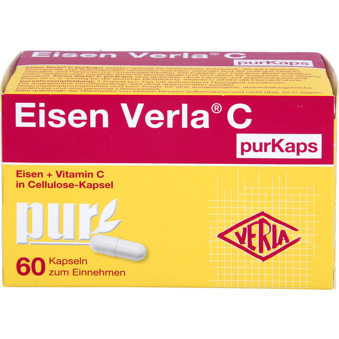 Eisen Verla  C purKaps, Cellulose-Kapseln, 60 St. Kapseln