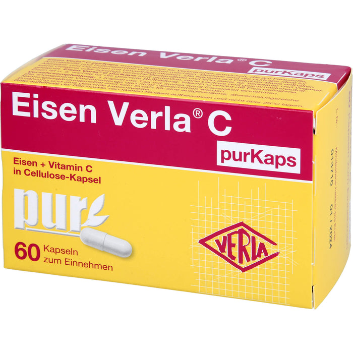 Eisen Verla  C purKaps, Cellulose-Kapseln, 60 pcs. Capsules