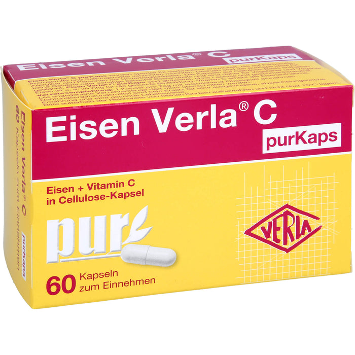 Eisen Verla  C purKaps, Cellulose-Kapseln, 60 pcs. Capsules