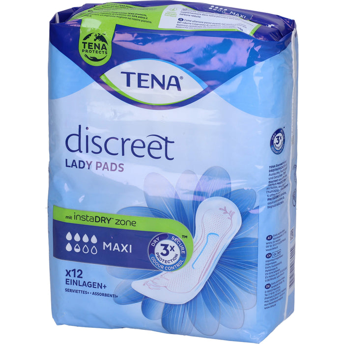 TENA Lady Discreet Maxi Night Inkontinenz Einlagen, 72 pcs. Insoles