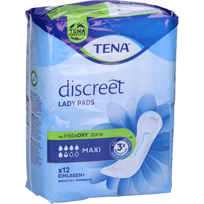 TENA Lady Discreet Maxi Night Inkontinenz Einlagen, 72 pcs. Insoles