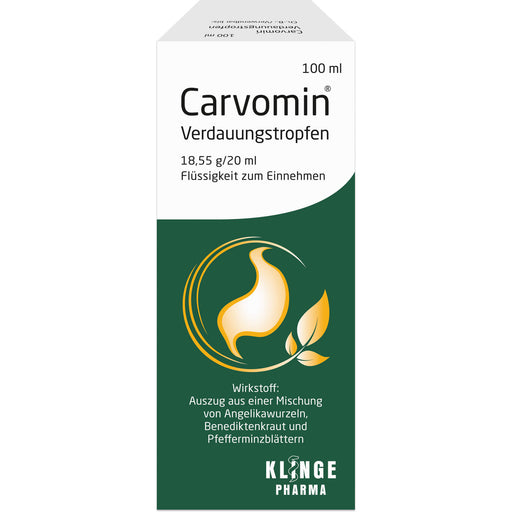Carvomin® Verdauungstropfen, 18,55 mg/20 ml, Flüssigkeit zum Einnehmen, 2X50 ml FLE