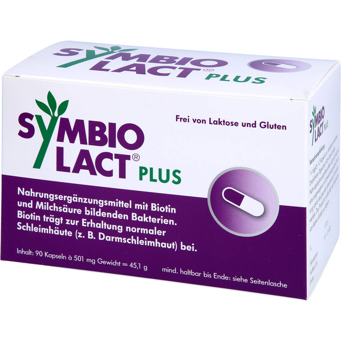 Symbio Lact Plus Kapseln zur Erhaltung normaler Schleimhäute, 90 pcs. Capsules