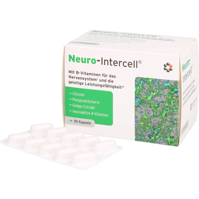 Neuro-Intercell Kapseln für das Nervensystem und die geistige Leistungsfähigkeit, 90 St. Kapseln