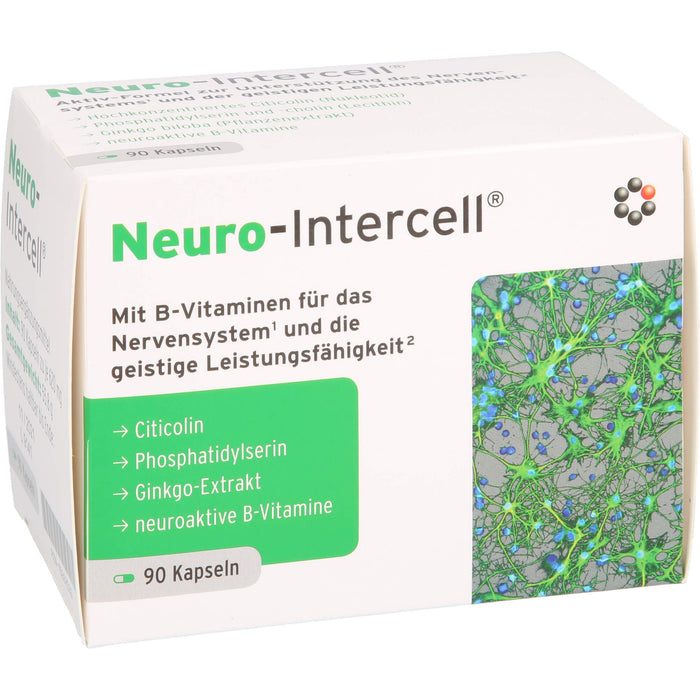 Neuro-Intercell Kapseln für das Nervensystem und die geistige Leistungsfähigkeit, 90 pc Capsules