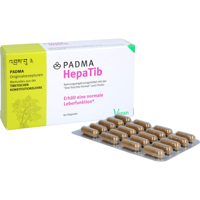 PADMA HepaTib Kapseln für eine normale Leberfunktion, 60 pc Capsules