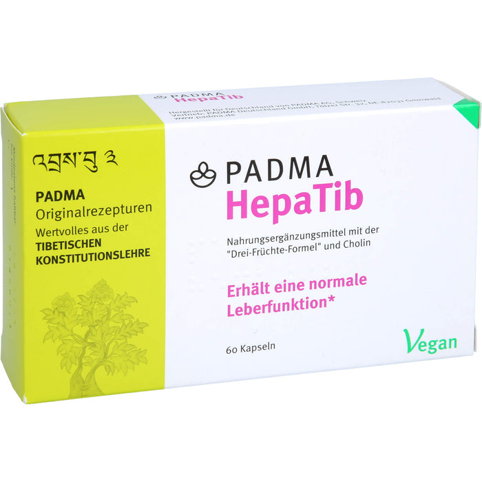 PADMA HepaTib Kapseln für eine normale Leberfunktion, 60 pc Capsules